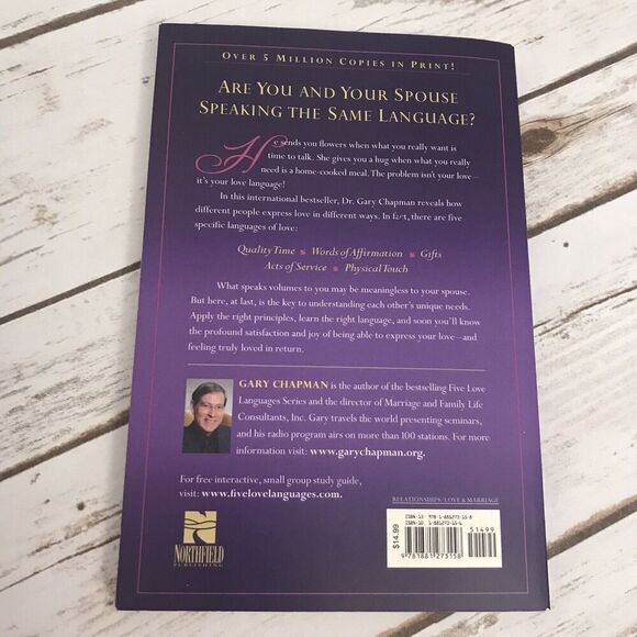 The Five Love Languages: How to Express Heartfelt Commitment to Your Mate by Cha - Picture 4 of 4